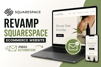 squarespace ecommerce website with email automation