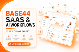 build base44 saas apps dashboards and ai automation workflows