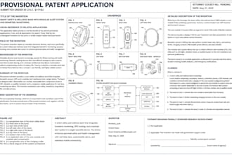 prepare a complete provisional patent application for your invention