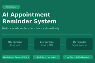 set up an ai appointment reminder system to reduce no shows for clinics