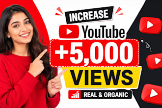 grow up 5,000 youtube views organically