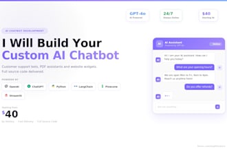 build a custom ai chatbot with chatgpt and openai API for your business