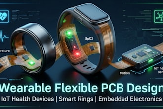 design wearable flexible pcb, sensor, iot health device, embedded electronics