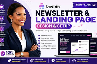design beehiiv email template and complete beehiiv setup