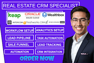 setup keap oracle cx sales wealthbox intercom freshwork crm benchmarkone