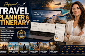 design, write travel guide, tour planner travel budget planner, travel itinerary