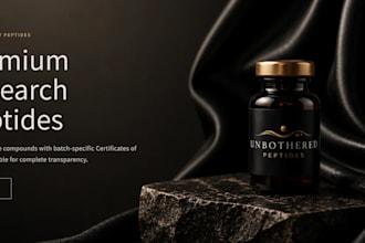 build peptide website, research peptide store, supplement, nutraceutical website