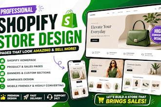customize shopify section homepage cart product page banner gempages sales page