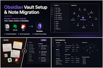 migrate, organize, and rebuild your messy notes into a clean obsidian vault