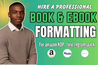 book and ebook formatting for amazon kdp lulu ingramspack, barnes and noble