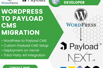 migrate your wordpress website into next js payload cms