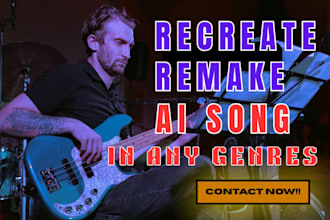 be music producer songwriter cover song remake or recreate ai song in any genres