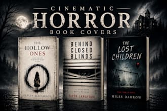 design cinematic horror and thriller book covers