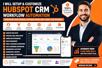setup and customize hubspot CRM workflow automation