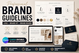 design canva brand kit logo design brand board business identity