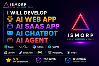 develop ai web application ai agent ai chatbot ai software ai saas app developer