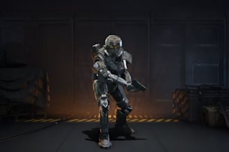 create a high quality halo spartan into custom vrchat avatar
