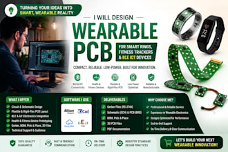 design wearable pcb for smart rings, fitness trackers and ble iot