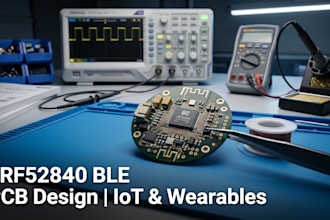 design nrf52840 ble pcb for iot wearable and smart devices