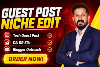 build  SEO backlinks via guest posts on high da sites to boost google rank