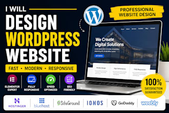 wordpress website design hostinger bluehost siteground ionos godaddy weebly web