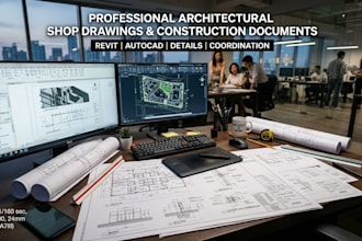 create shop drawings, construction documents, revit drafting and  architecture