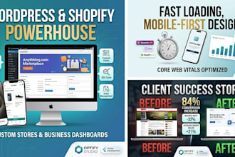 design a professional wordpress or shopify website for your business