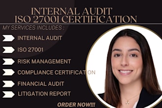 do internal audit, financial audit, and iso 27001 compliance certification