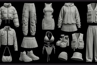 do second life 3d clothing mesh rigging 3d garment sims fivem y2k fashion design