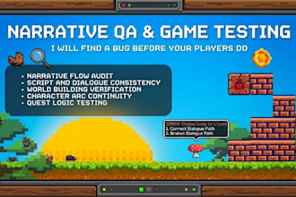 be your video game beta tester and provide user experience feedback