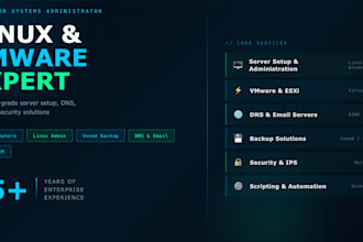 install, configure and manage your linux or vmware server professionally