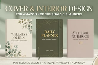 design KDP journal interior pages minimalist style for low content book