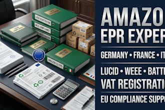 do epr registration for amazon germany france italy, lucid, batteries and weee