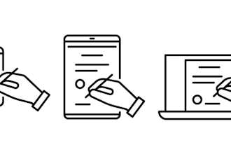 help you to change your handwritten doc to an electronic one