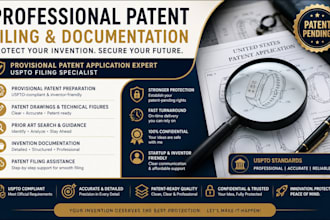 conduct a thorough uspto prior art search and deliver a professional report