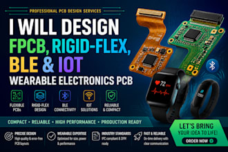 design fpcb, rigid flex, ble and iot wearable electronics pcb