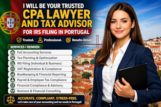 handle portugal corporate tax filing, annual irs report, and vat setup