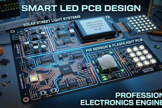 develop led pcb for solar street lights flashlights and pir sensors