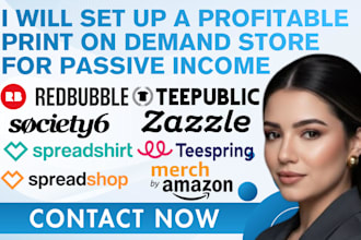 create print on demand tshirt designs for merch by amazon redbubble spreadshirt