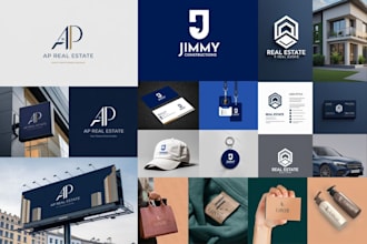 do logo design, branding kit and complete brand identity package