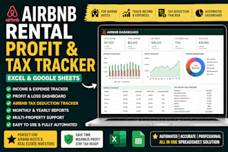build airbnb tax deduction and rental expense tracker in excel