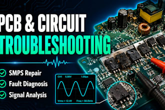 troubleshoot and fix faulty electronic circuits and pcb boards