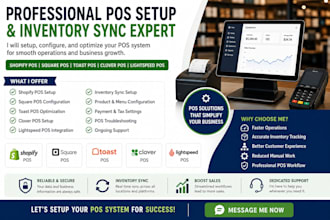 setup shopify pos square pos toast pos and inventory sync