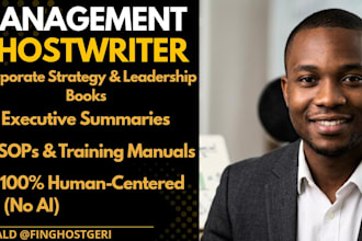 ghostwrite your business management and leadership book