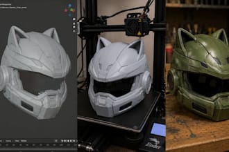 3d print and paint custom 3d mask 3d helmet cosplay armor stl file 3d print