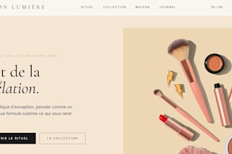 design a professional and modern showcase website for your business