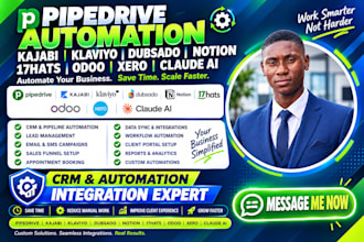 pipedrive automation kajabi klaviyo dubsado notion 17hats odoo xero claude ai