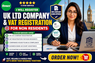 register UK ltd company and vat registration for non residents