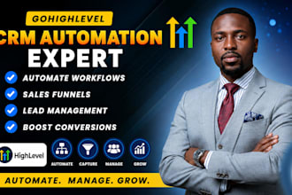 set up gohighlevel CRM workflows and automation