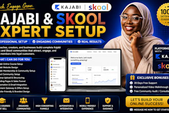 do kajabi online course setup skool kajabi online community setup kajabi website